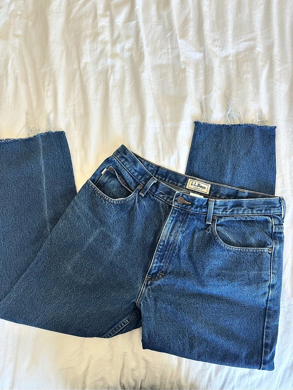 Vintage L.L.Bean Classic Fit Straight Leg Cotton Jeans Waist 34x29